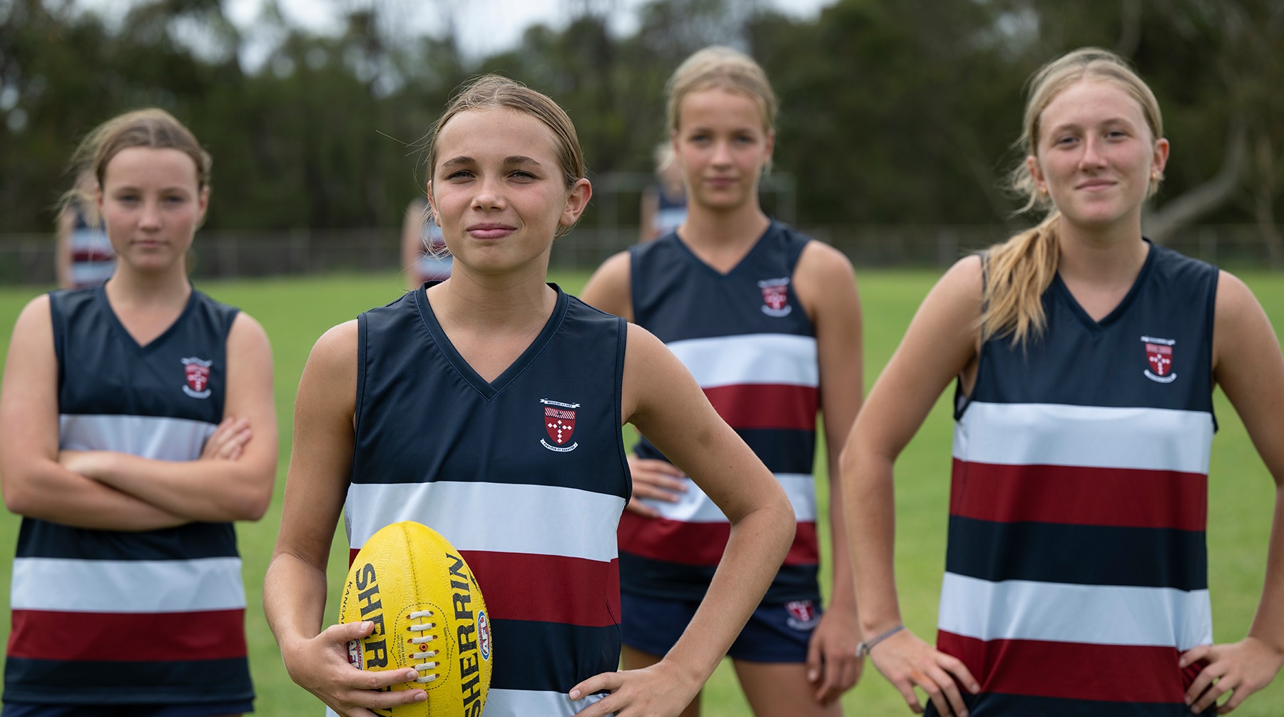 Brigidine students playing sport